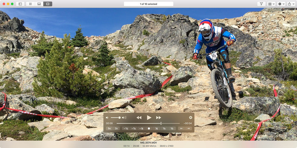 Fileloupe previewing videos